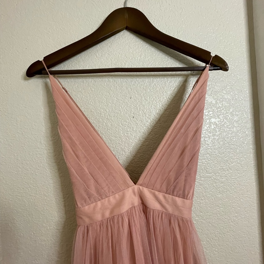 Long Tulle Dress / SIZE M / Dusty Rose, Blush.